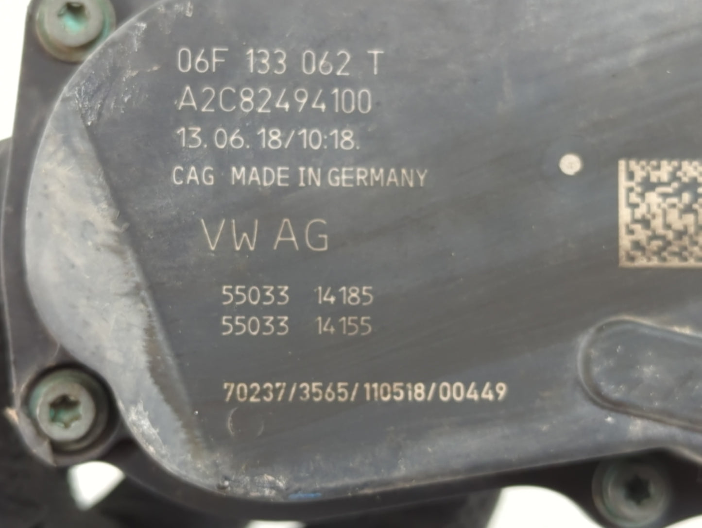 2018-2022 Volkswagen Atlas Throttle Body P/N:06F 133 062 T Fits OEM Used Auto Parts - Oemusedautoparts1.com