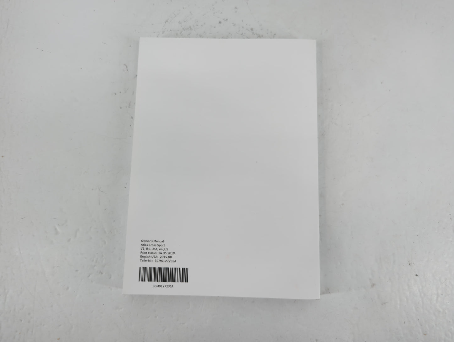 2018 Volkswagen Atlas Owners Manual Book Guide P/N:3CM012723SA OEM Used Auto Parts - Oemusedautoparts1.com