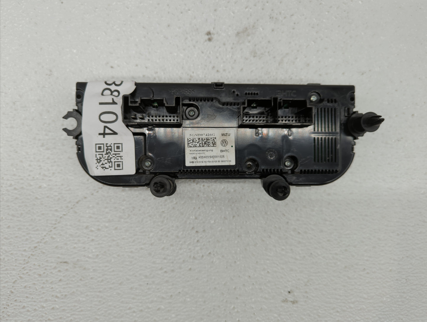 2018-2019 Volkswagen Golf Climate Control Module Temperature AC/Heater Replacement P/N:5GM907426G 5GM907426F Fits Fits 2018