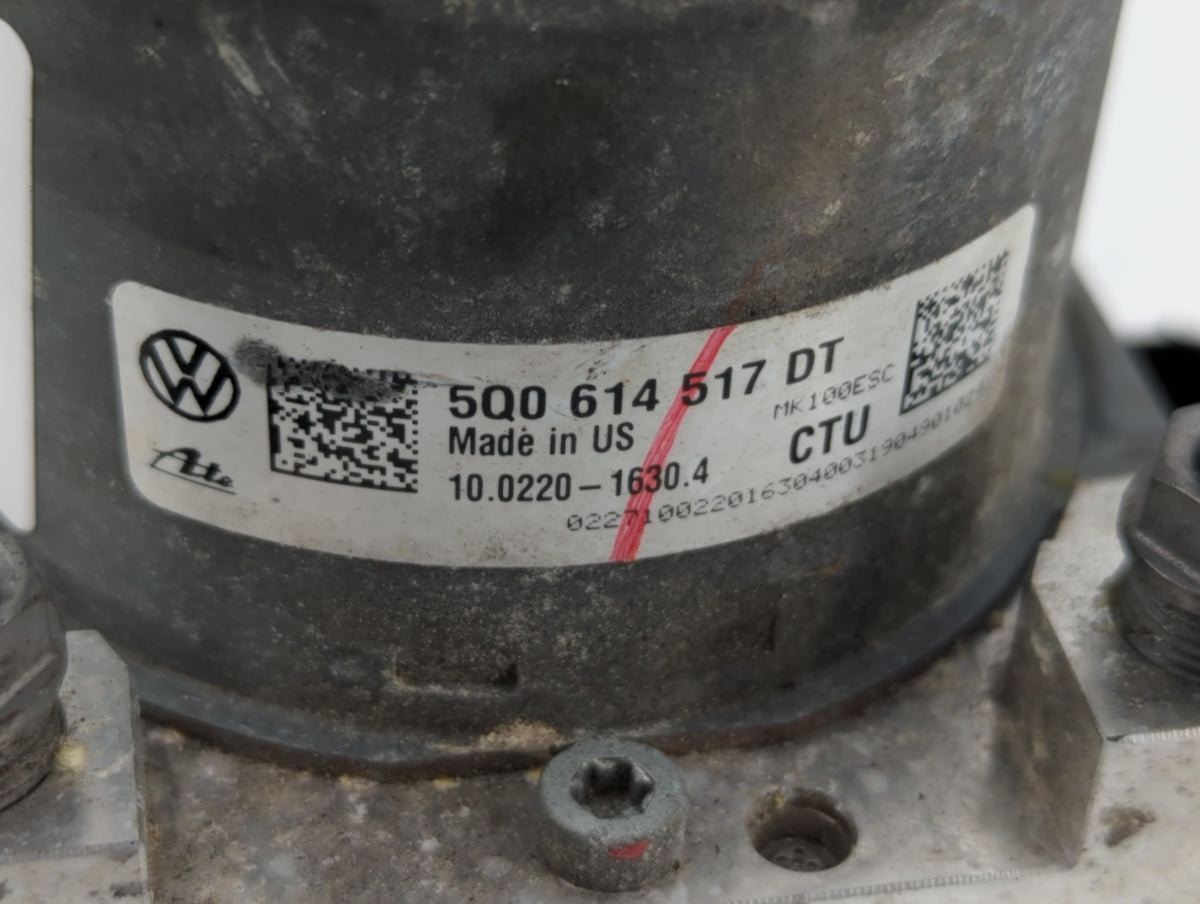 2018-2020 Volkswagen Tiguan Anti-Lock Brake ABS Pump Module Actuator OEM P/N:5Q0 614 517 DT 5Q0 614 517 CF Fits OEM Used Aut