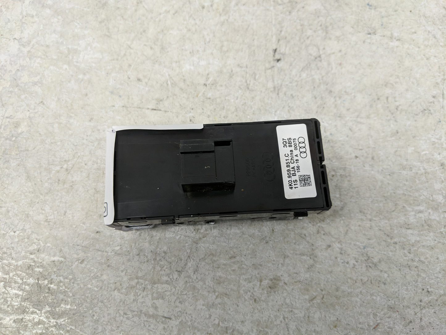 2019-2020 Audi A6 Master Power Window Switch Replacement Driver Side Left P/N:4K0 959 851 C Fits Fits 2019 2020 OEM Used Aut