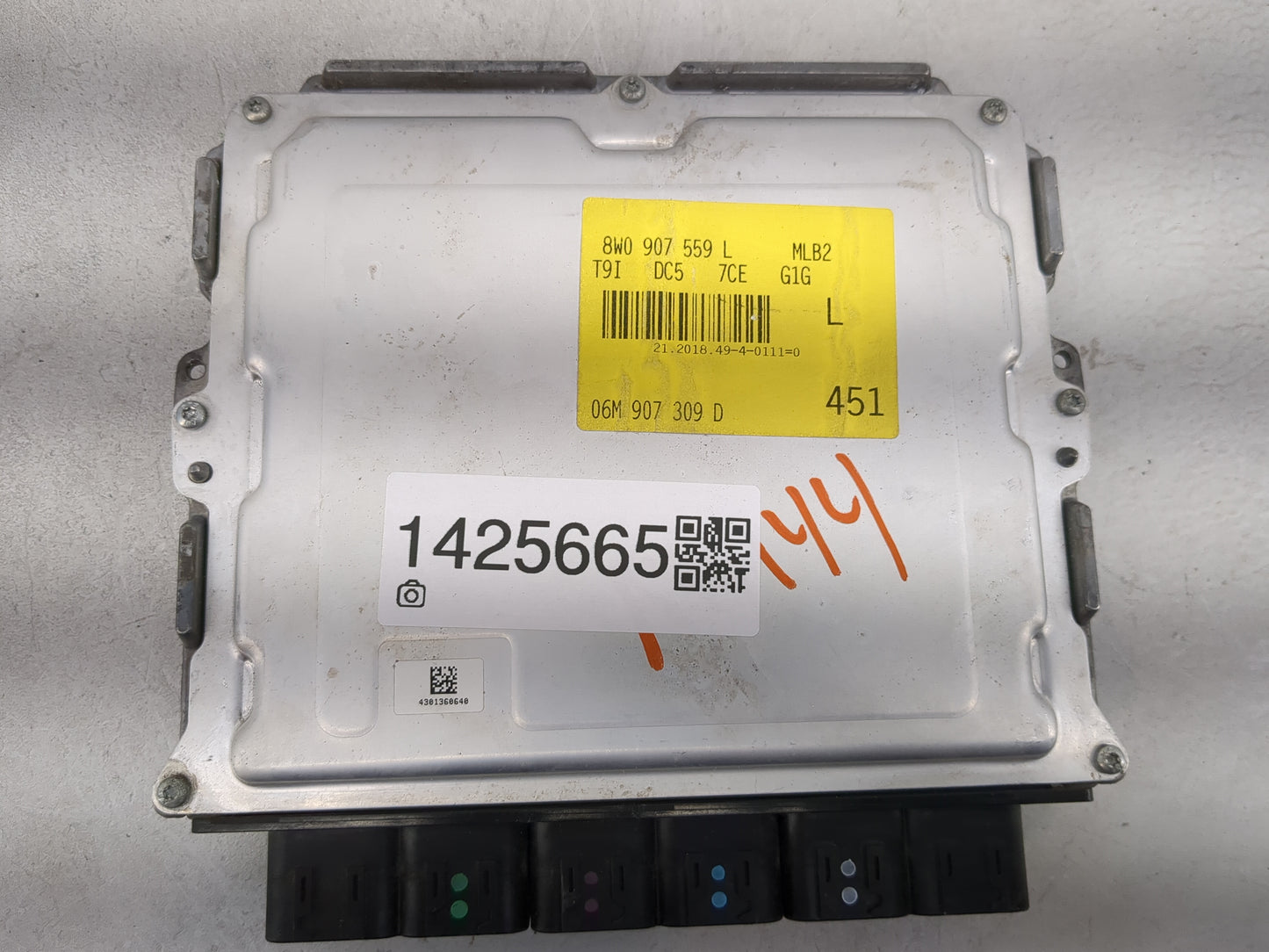 2019 Audi S4 PCM Engine Control Computer ECU ECM PCU OEM P/N:06M 907 309 D 0 261 S14 655, 8W0 907 559 L Fits OEM Used Auto P