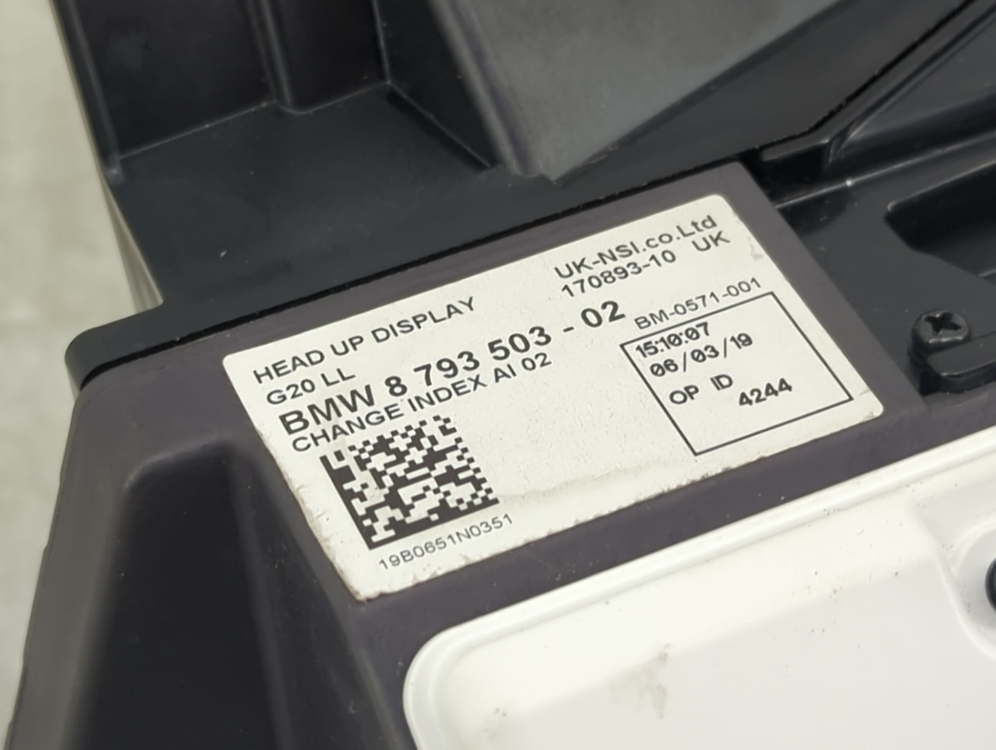 2019 Bmw 330i Information Display Screen - Oemusedautoparts1.com