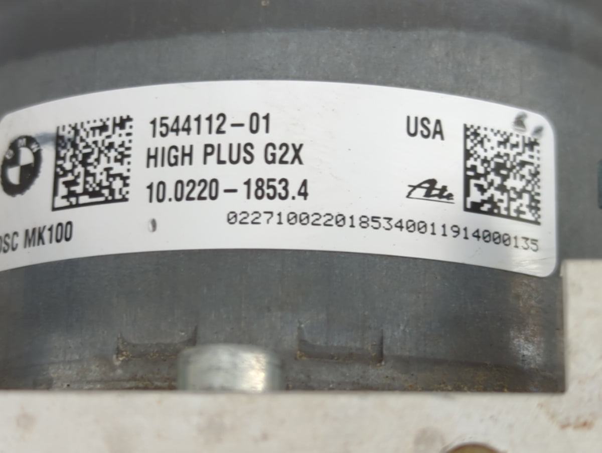 2019-2020 Bmw 330i Anti-Lock Brake ABS Pump Module Actuator OEM P/N:1544112-01 Fits Fits 2019 2020 OEM Used Auto Parts - Oem