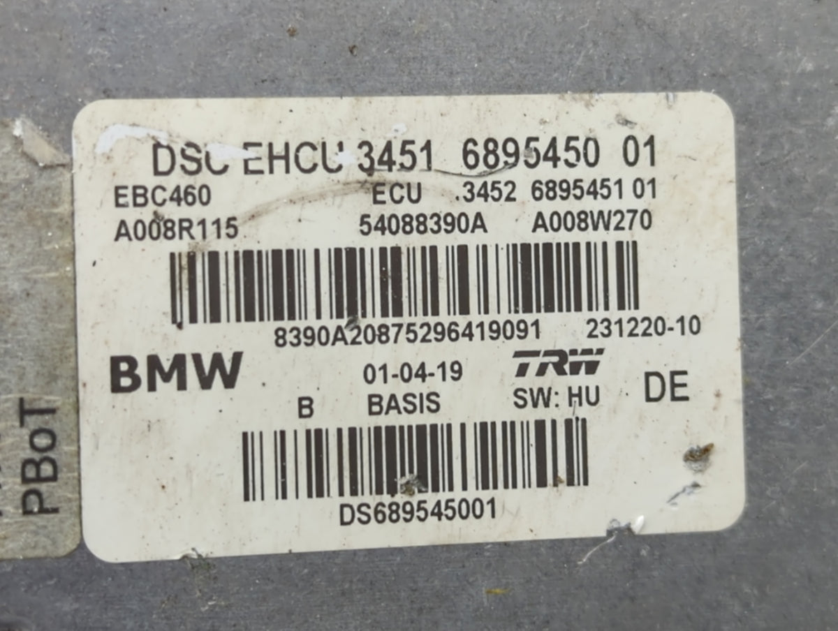 2018-2020 Bmw 530i Anti-Lock Brake ABS Pump Module Actuator OEM P/N:54087971A 6892274 01 Fits Fits 2017 2018 2019 2020 2021