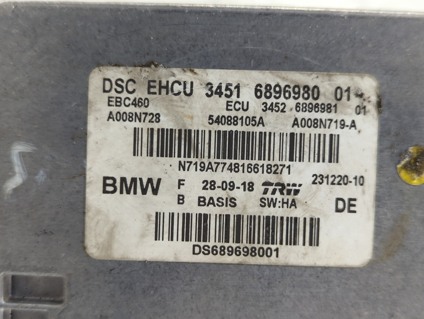 2019 Bmw 640igt ABS Pump Control Module Replacement P/N:34516896980 34526896981, A008N728, 54088105A, A008N719-A, EBC460 Fit