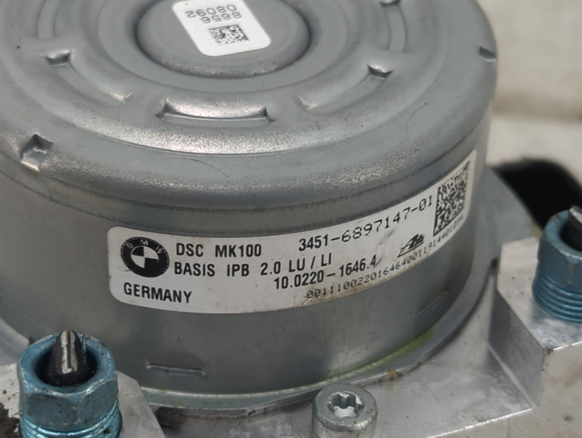 2019 Bmw X2 Anti-Lock Brake ABS Pump Module Actuator OEM P/N:3451-6897147-01 10.0220-1646.4 Fits OEM Used Auto Parts - Oemus