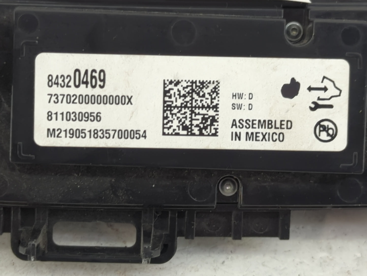 2019 Buick Enclave Climate Control Module Temperature AC/Heater Replacement P/N:84320469 7370200000000X, 811030956 Fits OEM