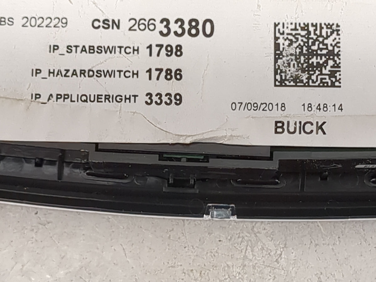 2018-2019 Buick Enclave Radio Control Panel 1483886 - Oemusedautoparts1.com