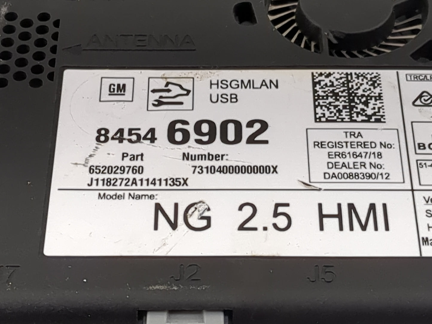 2018-2020 Buick Encore Radio AM FM Cd Player Receiver Replacement P/N:84546902 652029760, 7310400000000X Fits Fits 2018 2019