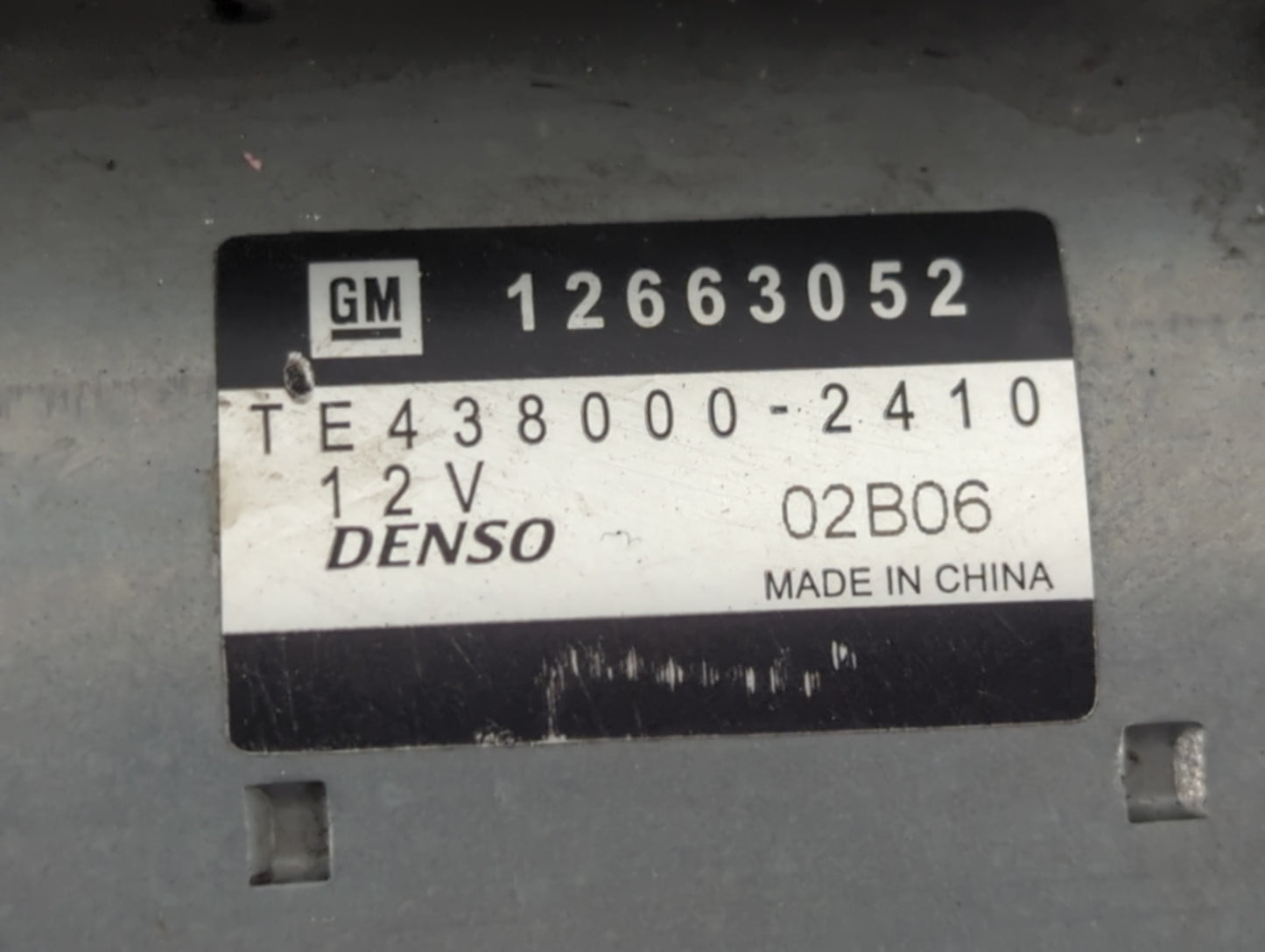 2016-2020 Buick Envision Car Starter Motor Solenoid OEM P/N:TE438000-2410 12663052 Fits Fits 2015 2016 2017 2018 2019 2020 2