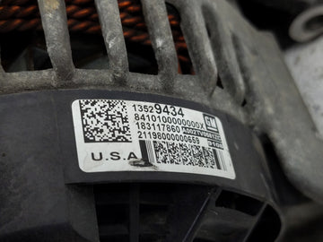 2019 Cadillac Xt4 Alternator Replacement Generator Charging Assembly Engine OEM P/N:13529434 Fits Fits 2020 2021 2022 OEM Used Auto Parts