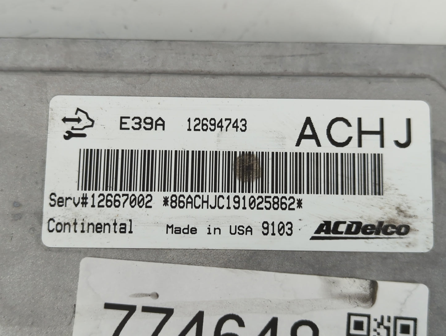 2017-2019 Cadillac Xts PCM Engine Control Computer ECU ECM PCU OEM P/N:12694743 Fits Fits 2017 2018 2019 2020 OEM Used Auto