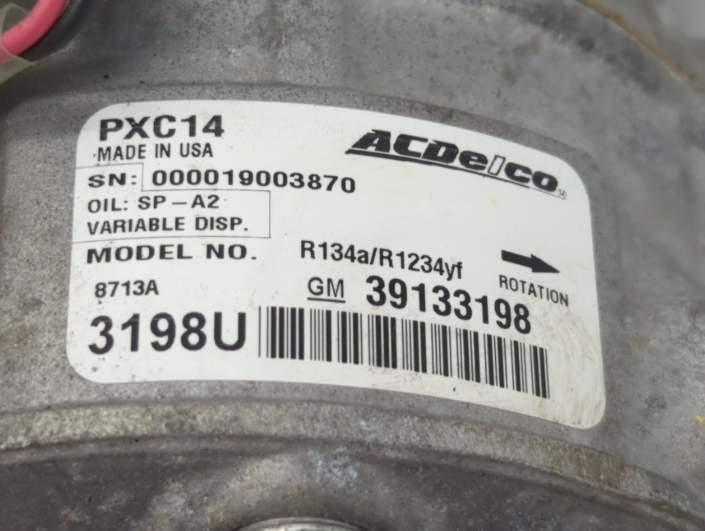 2019-2019 Chevrolet Cruze Air Conditioning A/c Ac Compressor Oem - Oemusedautoparts1.com
