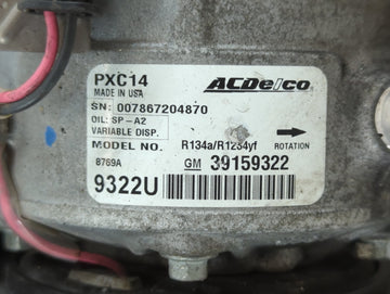 2019-2019 Chevrolet Cruze Air Conditioning A/c Ac Compressor Oem
