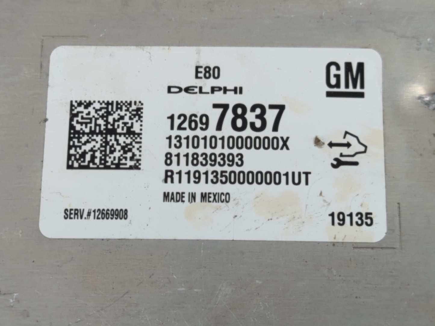 2018-2020 Chevrolet Equinox PCM Engine Control Computer ECU ECM PCU OEM P/N:12697837 12681528 Fits OEM Used Auto Parts - Oem