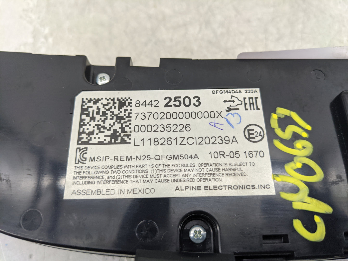 2019-2021 Chevrolet Equinox Climate Control Module Temperature AC/Heater Replacement P/N:000235226 84422503 Fits OEM Used Au