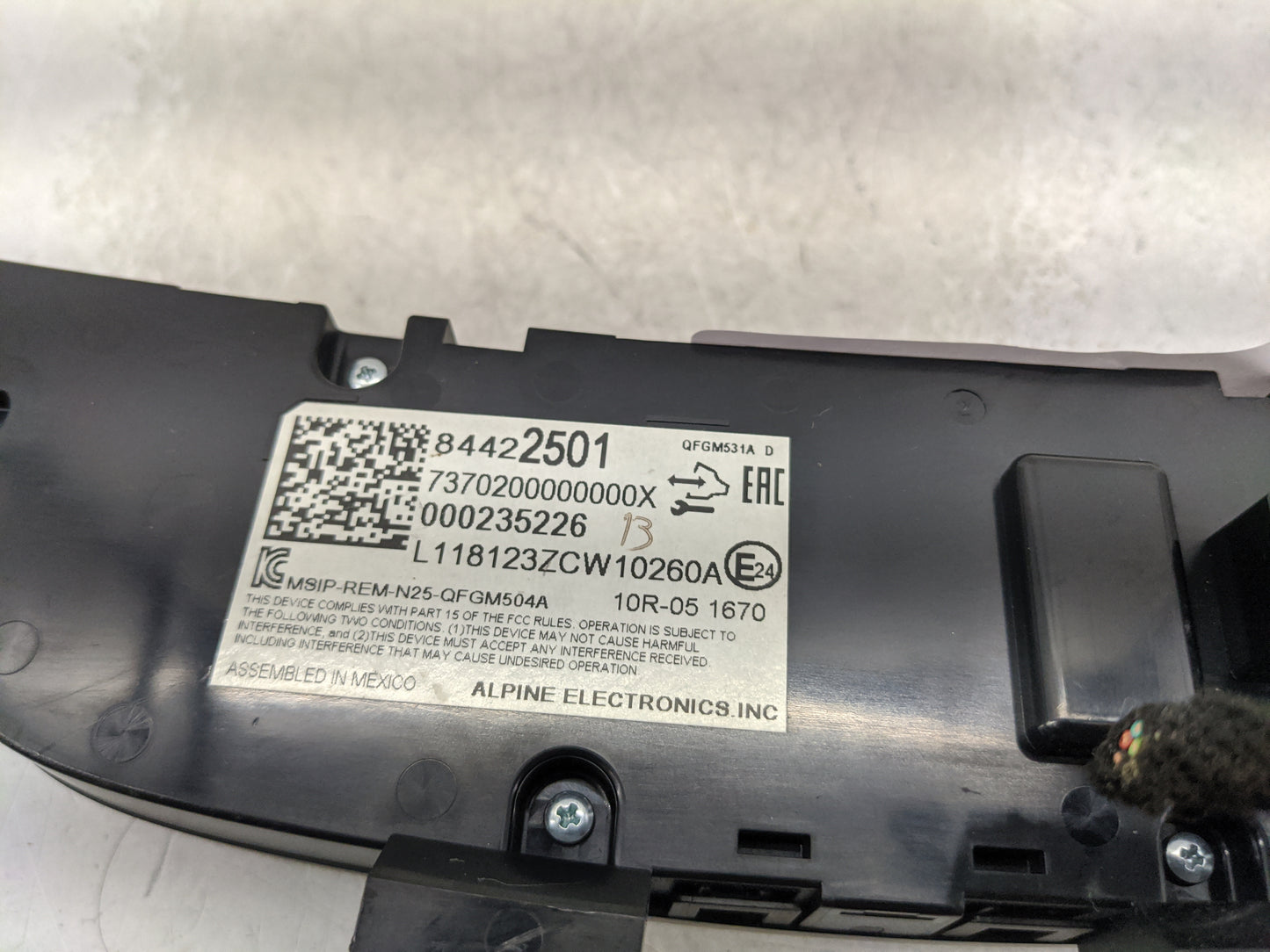 2018-2019 Chevrolet Equinox Climate Control Module Temperature AC/Heater Replacement P/N:000235226 84422501 Fits Fits 2018 2