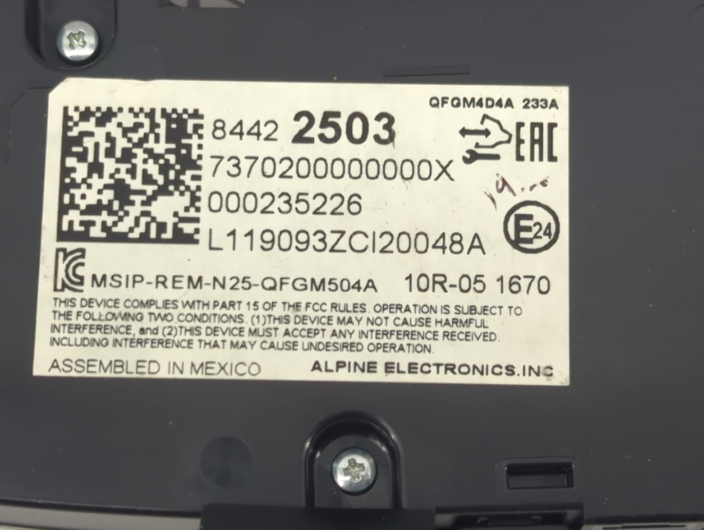 2019-2021 Chevrolet Equinox Climate Control Module Temperature AC/Heater Replacement P/N:84422503 QFGM4D4A Fits OEM Used Aut