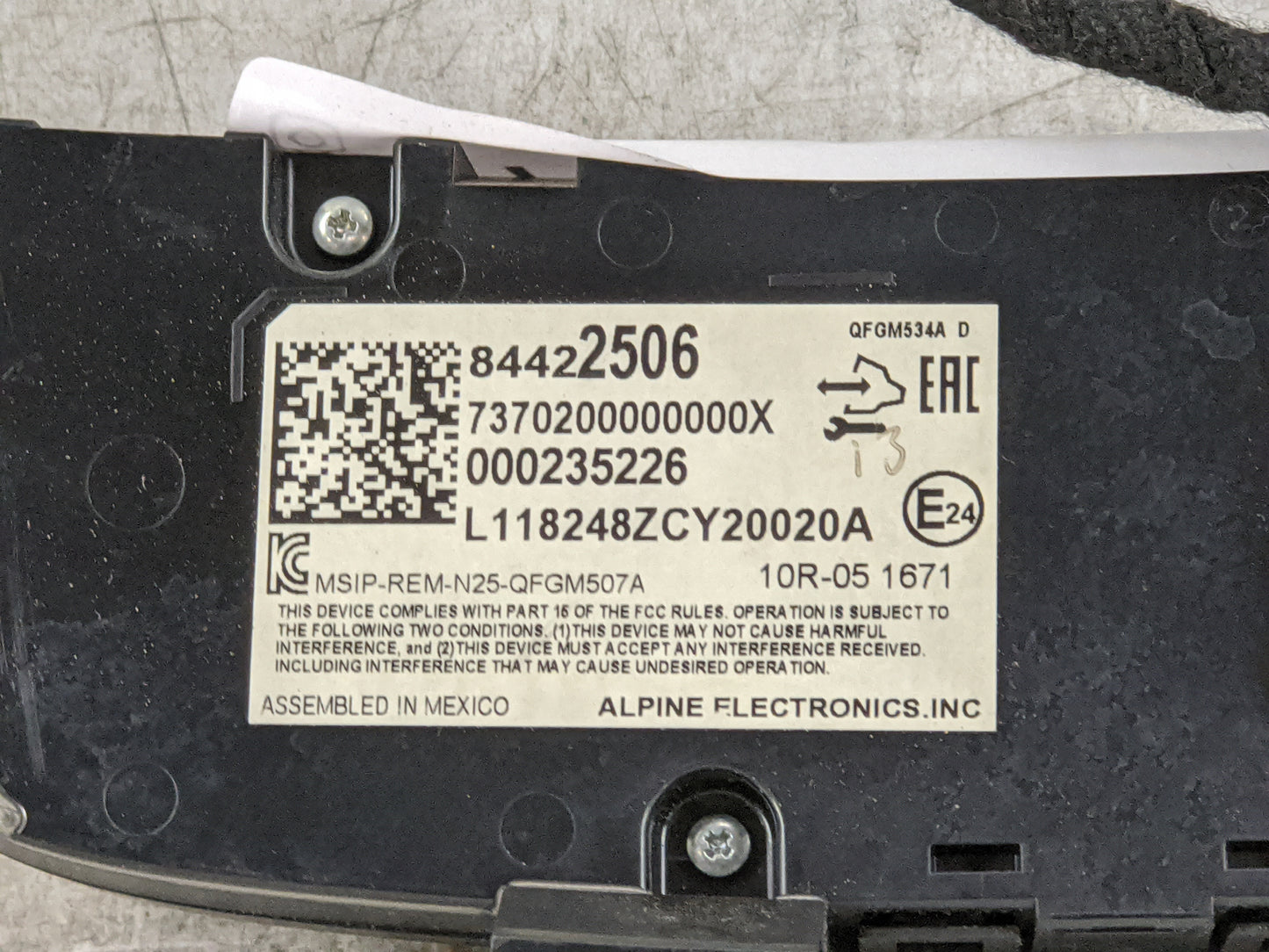 2019-2021 Chevrolet Equinox Climate Control Module Temperature AC/Heater Replacement P/N:84422506 7370200000000X Fits OEM Us