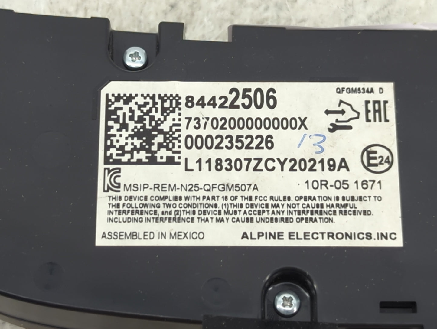 2018-2019 Chevrolet Equinox Climate Control Module Temperature AC/Heater Replacement P/N:84422506 7370200000000X Fits OEM Us