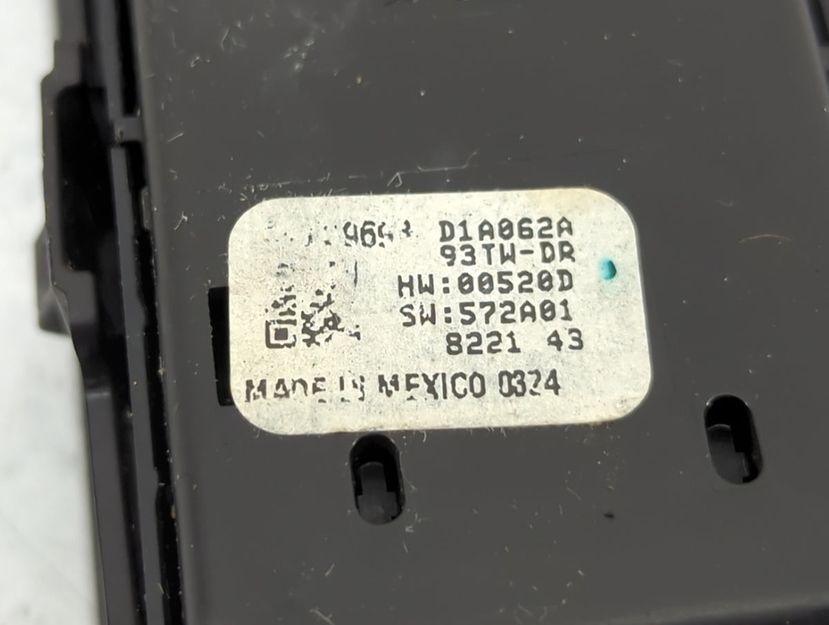 2018-2022 Chevrolet Equinox Master Power Window Switch Replacement Driver Side Left P/N:D1A062A 93TW-DR Fits OEM Used Auto P