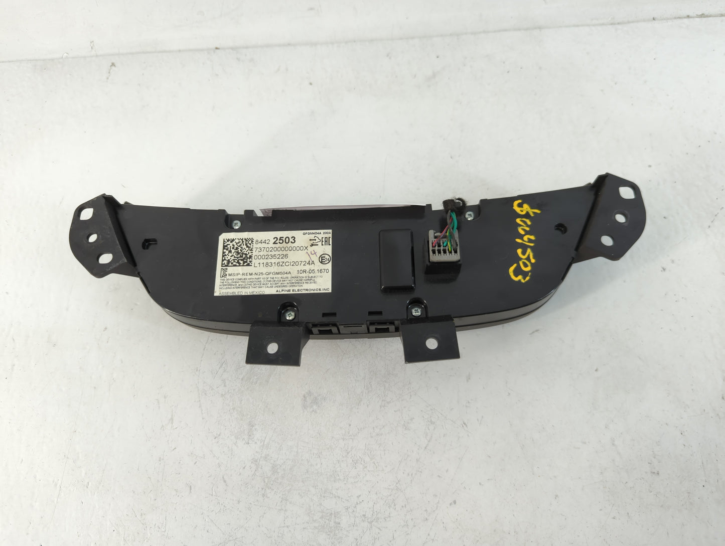 2019-2021 Chevrolet Equinox Climate Control Module Temperature AC/Heater Replacement P/N:84422503 Fits Fits 2019 2020 2021 O