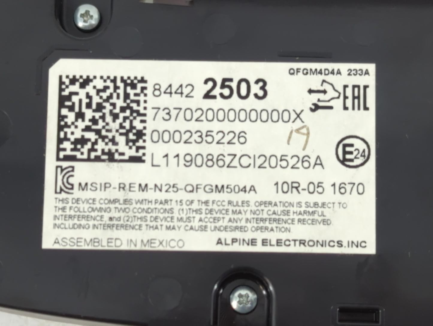 2019-2021 Chevrolet Equinox Climate Control Module Temperature AC/Heater Replacement P/N:84422503 Fits Fits 2019 2020 2021 O