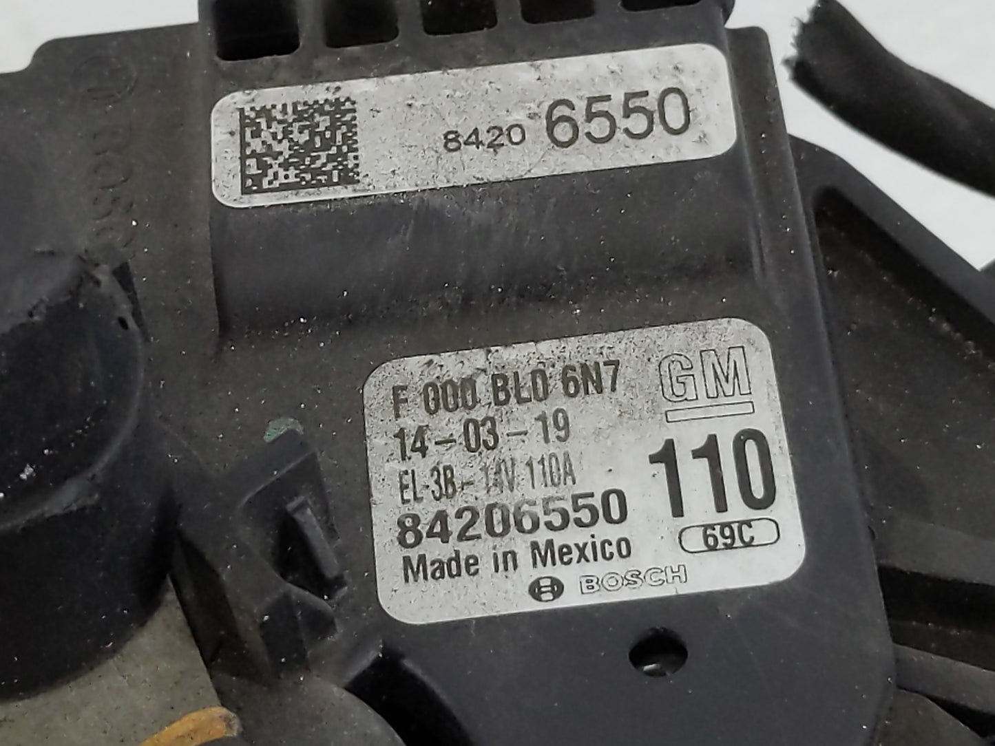 2016-2021 Chevrolet Express 2500 Alternator Replacement Generator Charging Assembly Engine OEM P/N:84206550 Fits OEM Used Au