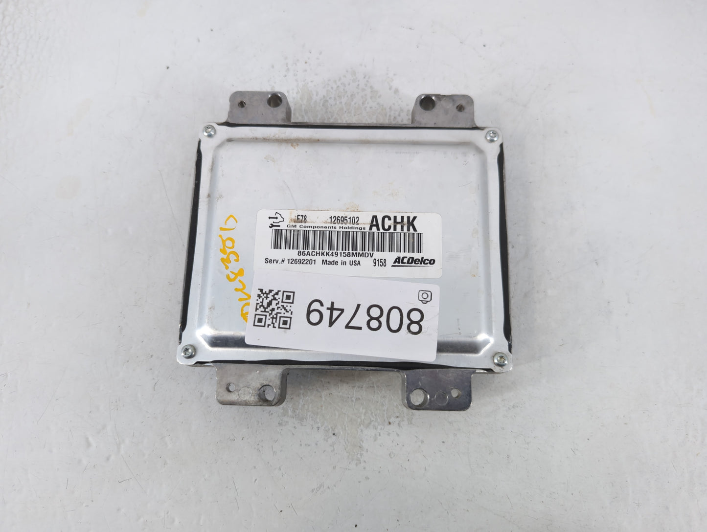 2017-2020 Chevrolet Express 2500 PCM Engine Control Computer ECU ECM PCU OEM P/N:12695102 Fits Fits 2017 2018 2019 2020 2021