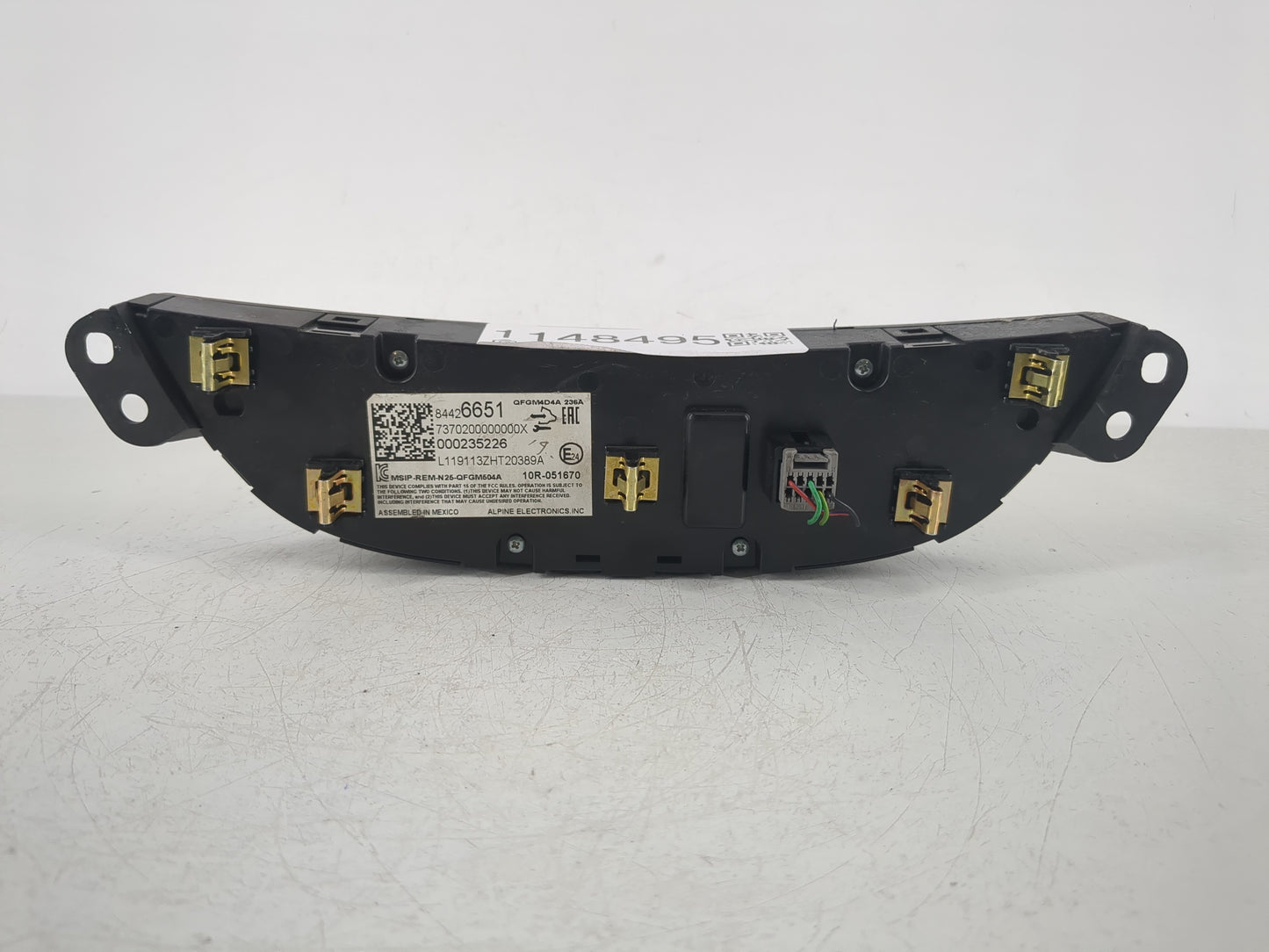 2019-2021 Chevrolet Malibu Climate Control Module Temperature AC/Heater Replacement P/N:84426651 Fits Fits 2019 2020 2021 OE