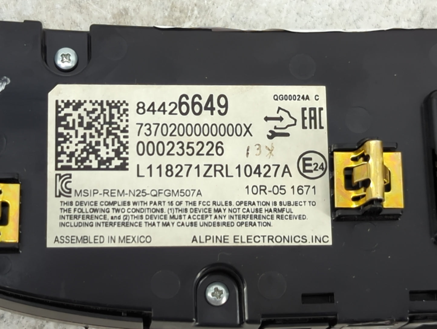 2018-2021 Chevrolet Malibu Climate Control Module Temperature AC/Heater Replacement P/N:84426649 7370200000000X Fits OEM Use
