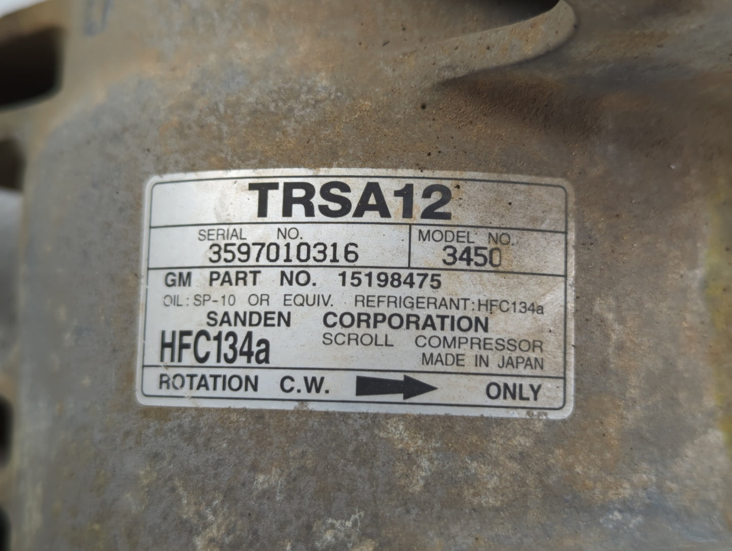 2017-2018 Chevrolet Silverado 2500 Air Conditioning A/c Ac Compressor Oem - Oemusedautoparts1.com