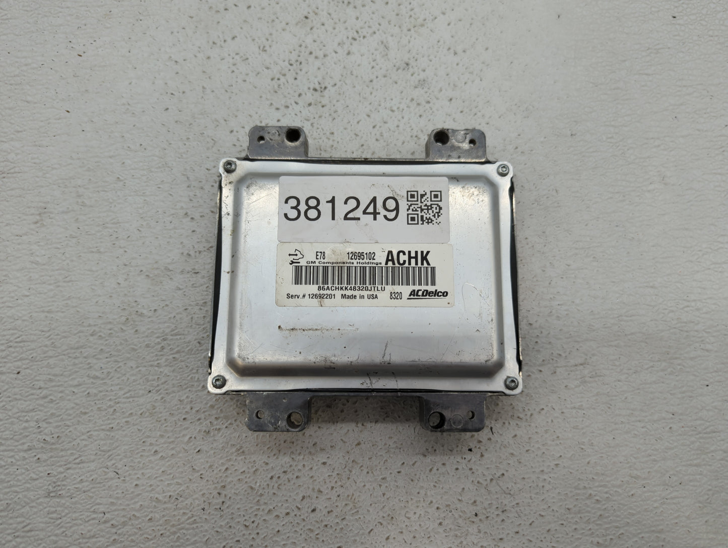 2017-2018 Chevrolet Sonic PCM Engine Control Computer ECU ECM PCU OEM P/N:12692201 12695536 Fits Fits 2017 2018 2019 OEM Use