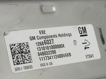 2019-2020 Chevrolet Tahoe PCM Engine Control Computer ECU ECM PCU OEM P/N:848032280 12686027 Fits Fits 2018 2019 2020 2021 OEM Used Auto Parts