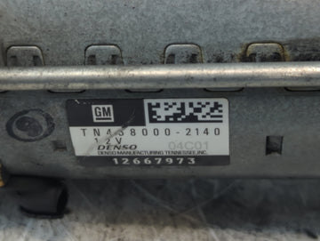 2018-2022 Chevrolet Traverse Car Starter Motor Solenoid OEM P/N:TN48000-2140 Fits Fits 2016 2017 2018 2019 2020 2021 2022 OEM Used Auto Parts