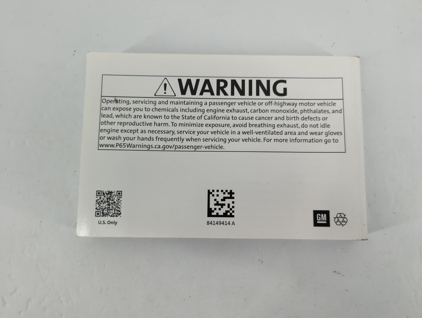 2019 Chevrolet Traverse Owners Manual Book Guide P/N:84149414A OEM Used Auto Parts - Oemusedautoparts1.com