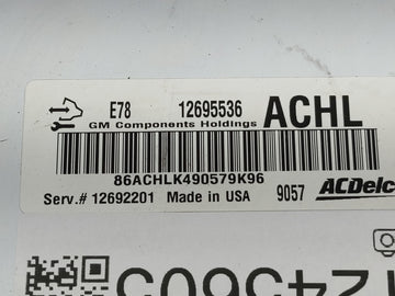 2017-2021 Chevrolet Trax PCM Engine Control Computer ECU ECM PCU OEM P/N:12695536 Fits Fits 2017 2018 2019 2020 2021 OEM Used Auto Parts