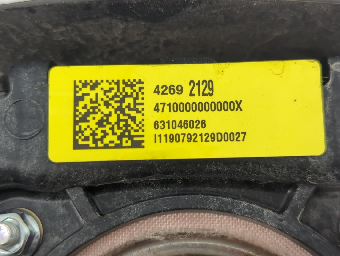 2019 Chevrolet Trax Air Bag Driver Left Steering Wheel Mounted P/N:42692129 4710000000000X, 631046026, I11190792129D0027 Fit