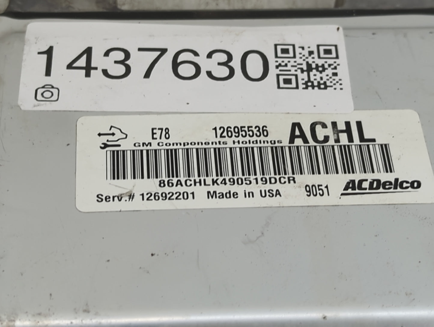 2017-2021 Chevrolet Trax PCM Engine Control Computer ECU ECM PCU OEM P/N:12695536 12692201 Fits Fits 2017 2018 2019 2020 202