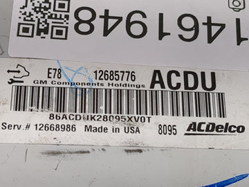 2017-2021 Chevrolet Trax PCM Engine Control Computer ECU ECM PCU OEM P/N:12685776 Fits Fits 2017 2018 2019 2020 2021 OEM Used Auto Parts