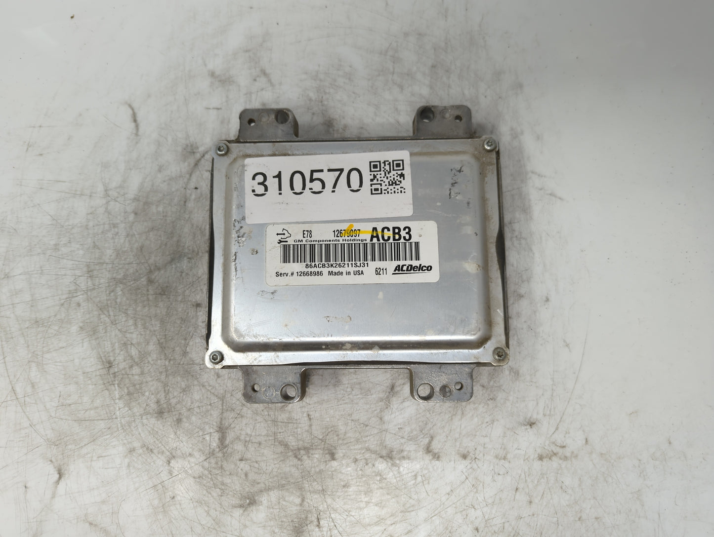 2017-2018 Chevrolet Trax PCM Engine Control Computer ECU ECM PCU OEM P/N:12685936 12668986, 12695536 Fits Fits 2017 2018 201