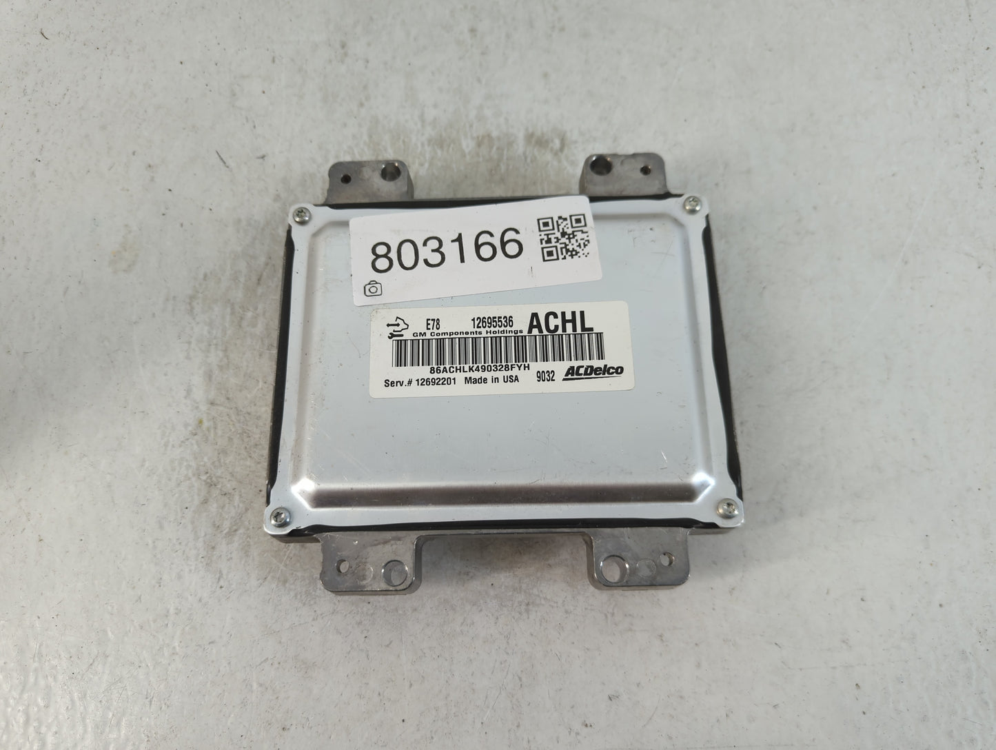2017-2021 Chevrolet Trax PCM Engine Control Computer ECU ECM PCU OEM P/N:12695536 12692201 Fits Fits 2017 2018 2019 2020 202
