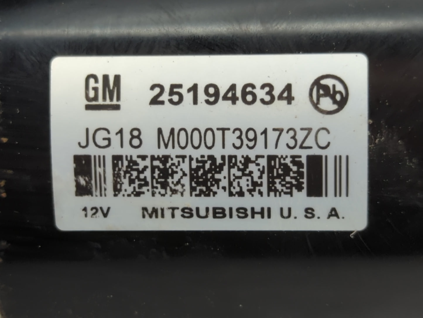 2013-2021 Chevrolet Trax Car Starter Motor Solenoid OEM P/N:M000T39173ZC 25194634 Fits OEM Used Auto Parts - Oemusedautopart