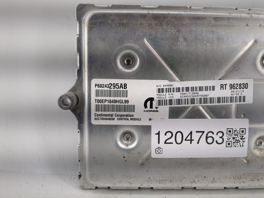 2019 Dodge Caravan PCM Engine Control Computer ECU ECM PCU OEM P/N:P68243295AB Fits Fits 2016 2017 2018 2020 OEM Used Auto Parts
