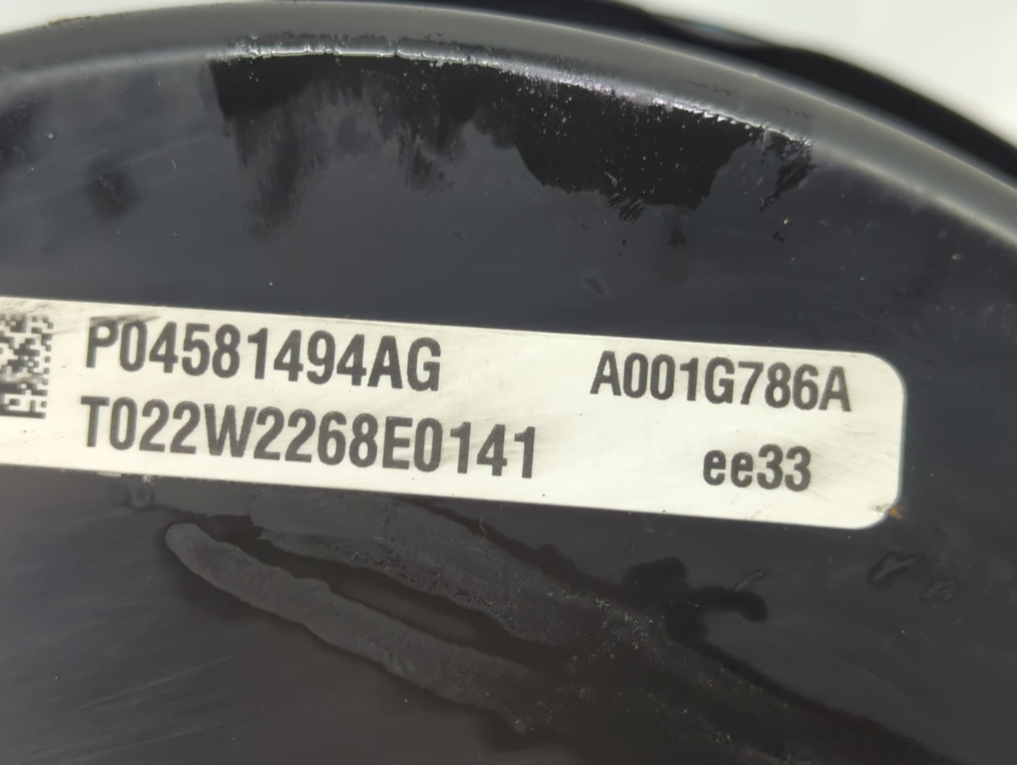 2019 Dodge Caravan Power Brake Booster Oem - Oemusedautoparts1.com