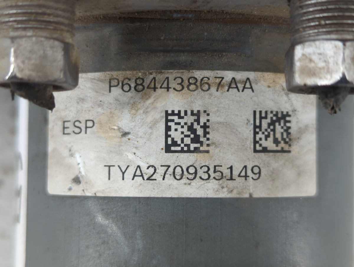 2019 Dodge Caravan Anti-Lock Brake ABS Pump Module Actuator OEM P/N:P68443867AA Fits Fits 2015 2016 2017 2018 2020 OEM Used