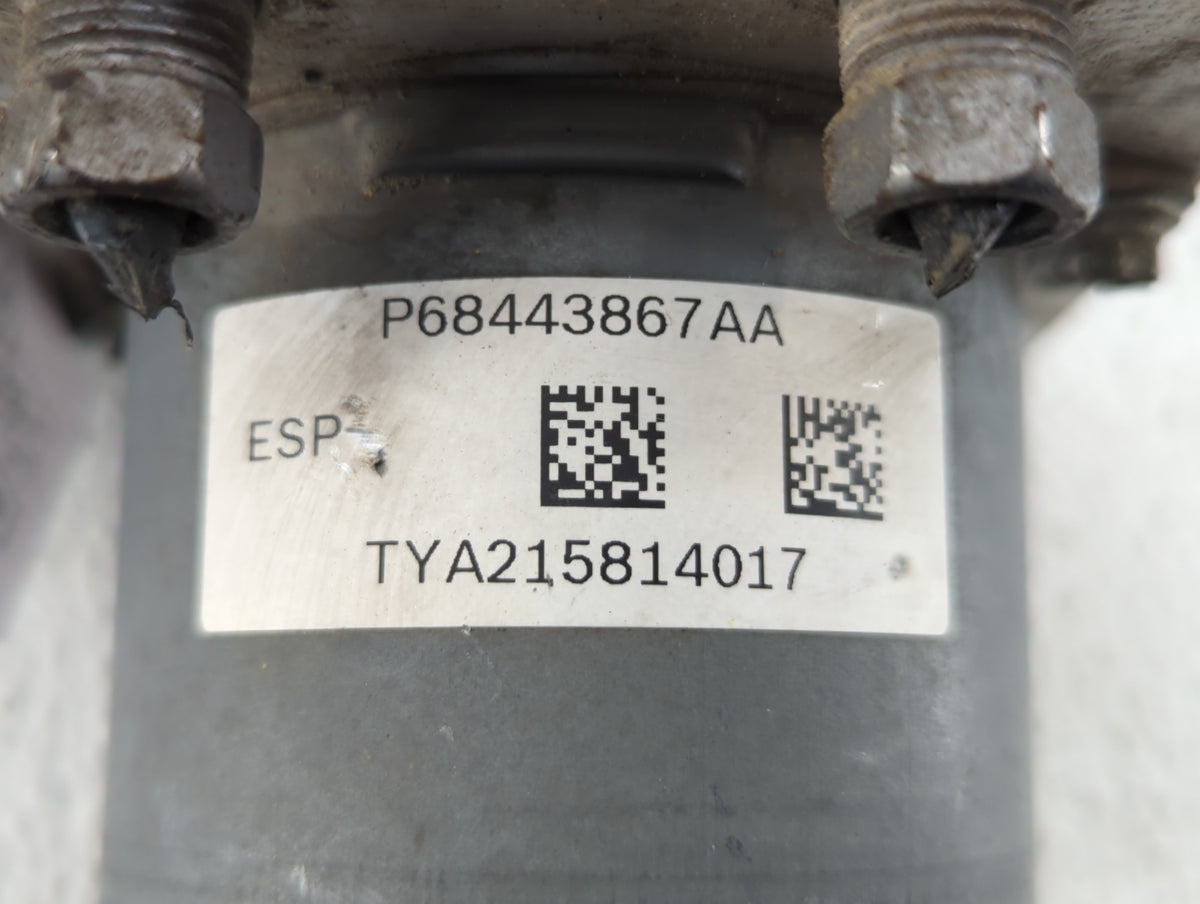 2019 Dodge Caravan Anti-Lock Brake ABS Pump Module Actuator OEM P/N:P68443867AA Fits Fits 2015 2016 2017 2018 2020 OEM Used