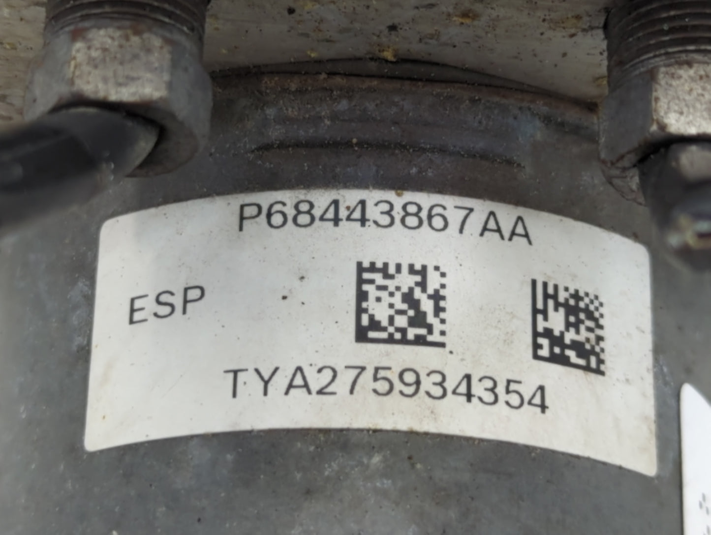 2019 Dodge Caravan ABS Pump Control Module Replacement P/N:P68443867AA Fits Fits 2015 2016 2017 2018 2020 OEM Used Auto Part