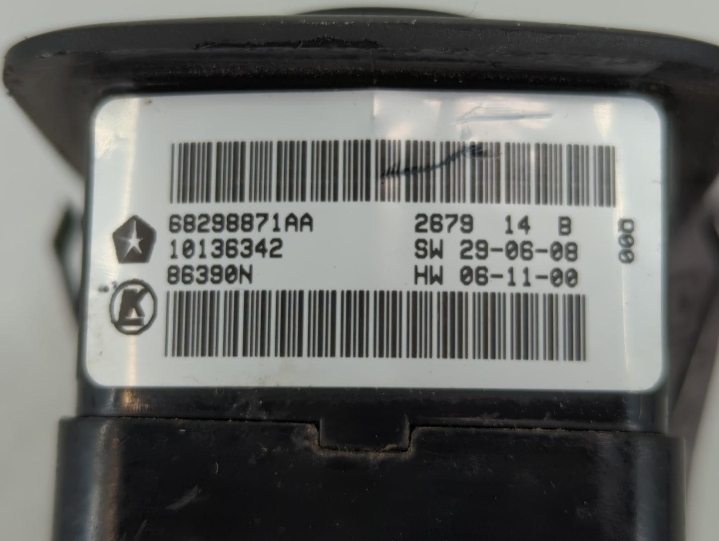 2019 Dodge Caravan Master Power Window Switch Replacement Driver Side Left P/N:68298871AA Fits OEM Used Auto Parts - Oemused